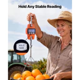 SucceBuy 660 lbs/300 kg Digital Crane Scale Portable Handheld Hanging Scale with LCD Display & Hook for Farm Hunting Fishing