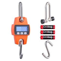 SucceBuy 660 lbs/300 kg Digital Crane Scale Portable Handheld Hanging Scale with LCD Display & Hook for Farm Hunting Fishing