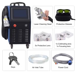 1500W 2000W Air Cooling Fiber Laser Cleaning Machine Portable Handheld Fiber Laser Cleaner for Surface Rust Oil Paint Remove