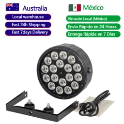 LSLYB 18x18W RGBWA‑UV 6in1 LED Par Light ABS DMX512 Stage Lighting for DJ Show Bar Wedding Family Party Disco Uplight