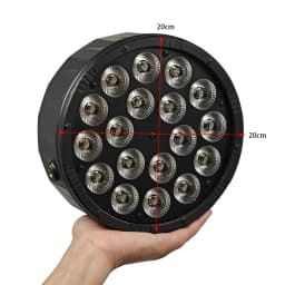 LSLYB 18x18W RGBWA‑UV 6in1 LED Par Light ABS DMX512 Stage Lighting for DJ Show Bar Wedding Family Party Disco Uplight
