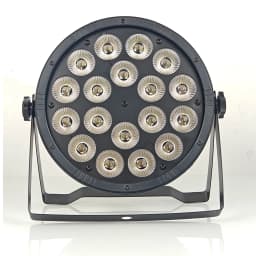 LSLYB 18x18W RGBWA‑UV 6in1 LED Par Light ABS DMX512 Stage Lighting for DJ Show Bar Wedding Family Party Disco Uplight