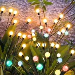 Solar Firefly Garden Lights 10LED Swaying Outdoor Waterproof Landscape Decor