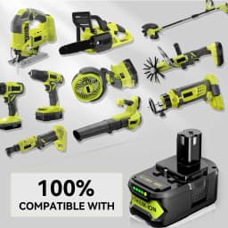 1/2/4PCS 5.0Ah P108 li-on Battery Replace for Ryobi 18V P104 P105 P107 P109 P102 Battery pin Compatible with Cordless Power Tool