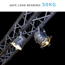 10 Pieces Aluminum Alloy Stage Light Clamps, Quick-Release Hooks, Theater Lighting, 48-51mm, 100kg,