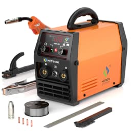 HITBOX MIG200 MIG Welder 3 in 1 MMA/Flux Cored MIG/Lift TIG Semi-Automatic Gasless MIG Inverter Welding Machine 220V AU Plug