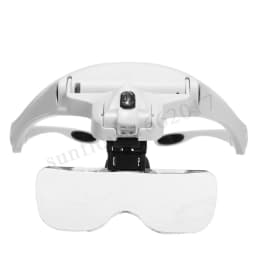 Adjustable Head Magnifier LED Light Lightweight Magnifying Glass 5 Lens Tool AU