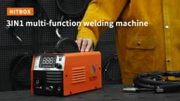Hitbox Hbm200 Mig Welder 3 in 1 Arc/Gasless Mig/Lift Tig Non Gas Semi-Automatic Igbt Inverter Welding Machine 220V Au Plug