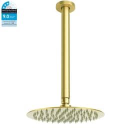 **Sydney Stock** KYLINS Brushed Gold Round Rain Shower Head 3 Mode Handheld Kit 2 Way Mixer Diverter Tap Set Wels WaterMark