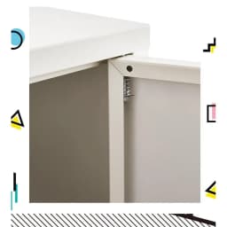 White Metal Buffet Sideboard Cabinet Kitchen Dining Room Storage Organizer Cupboard