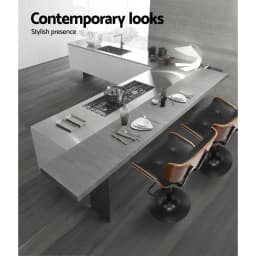 All Black Leather Gas Lift Adjustable Swivel Bar Stools Kitchen Counter Chairs