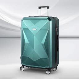 28 Inch ABS Hard Shell Travel Suitcase Set with TSA Lock and Organizer Case Atrovirens