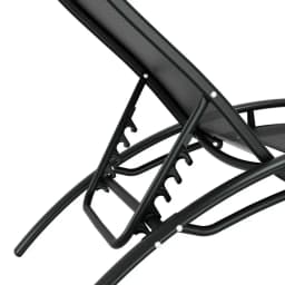 3 Piece Steel Sun Lounge Outdoor Patio Furniture Set with Table and Chairs Garden Relaxing Lounger
