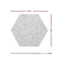 12pcs Acoustic Foam Panels 35x30x0.9cm Grey Soundproof Absorption Adhesive Wall Tiles