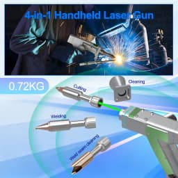 3000W Raycus Laser Welder Dual Wire Feeder 4 in 1 Laser Welding Cleaning Cutting for Metal Double Pendulum Laser Welding Machine