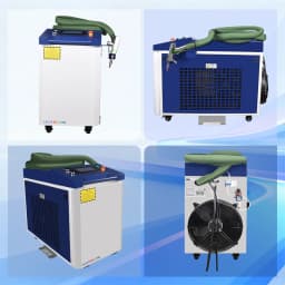 3000W Raycus Laser Welder Dual Wire Feeder 4 in 1 Laser Welding Cleaning Cutting for Metal Double Pendulum Laser Welding Machine
