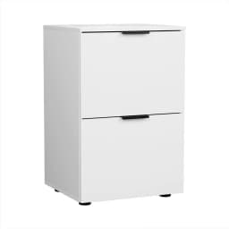 White 2 Drawer Filing Cabinet Office Storage Shelves File Organiser Metal Cabinet for Office Home Documents