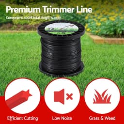 100M Black Star Nylon Trimmer Line 2.4mm Grass Cutter String Cord for Weed Eater Strength Wear Resistant