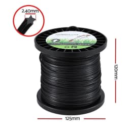100M Black Star Nylon Trimmer Line 2.4mm Grass Cutter String Cord for Weed Eater Strength Wear Resistant