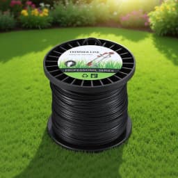 100M Black Star Nylon Trimmer Line 2.4mm Grass Cutter String Cord for Weed Eater Strength Wear Resistant