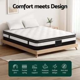 30cm Plush Foam Hybrid Mattress Double Size Breathable Support Bed Sleeping Mattress