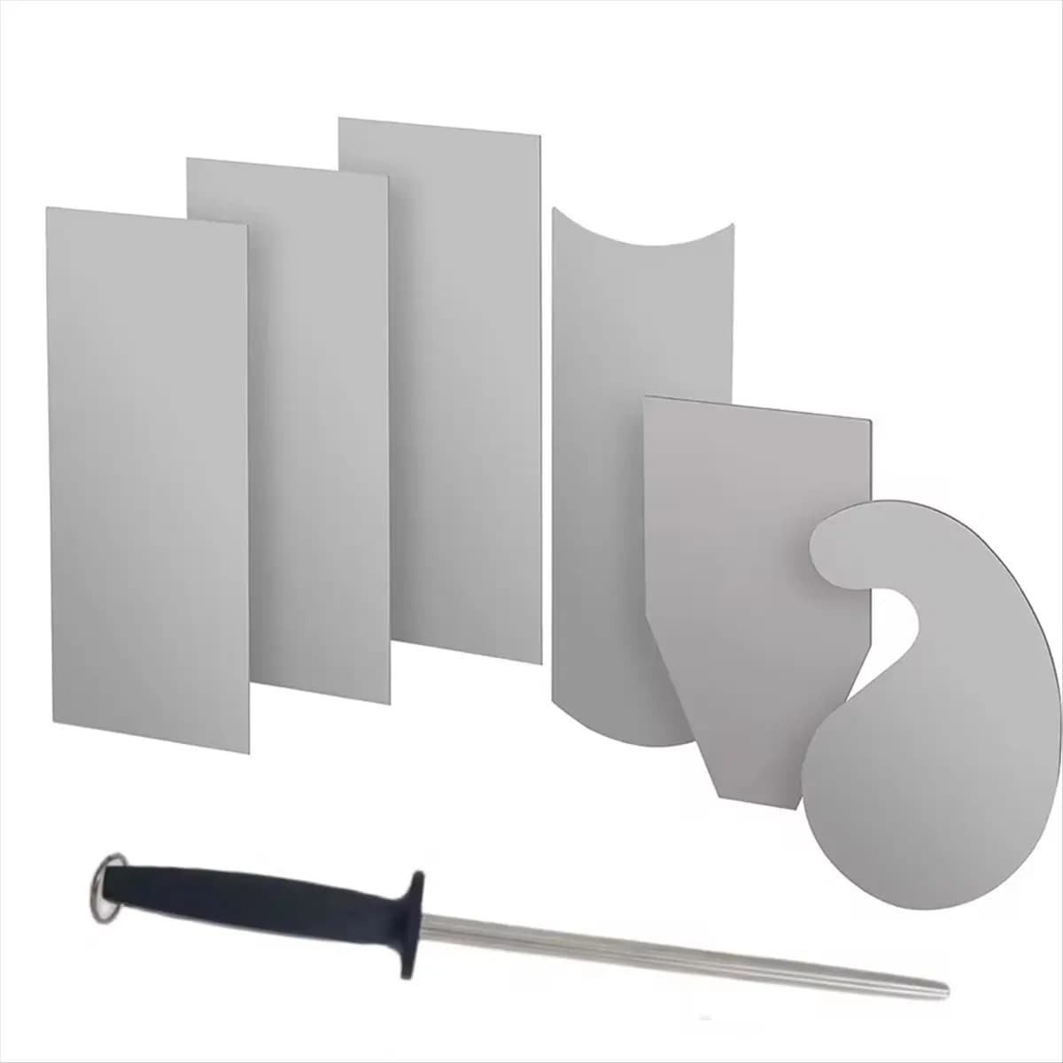 Woodworking Card Scraper Set Hardened Cabinet Scraper Card Scraping Rectangle Knife Smooth Wood Deburring Carpentry Tool