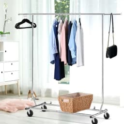 Adjustable Clothes Rack Airer Rail Coat Stand Hanging Storage Organizer Heavy Duty Portable Garment Drying Rack