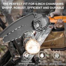 6 Inch Mini Chainsaw Chain Replacement Accessories,5 Pieces Chain Saw Chains for Cordless Electric Portable Mini Chainsaw for Pruning Shears Wood Cutting(5 Pack 37 Drive Links)