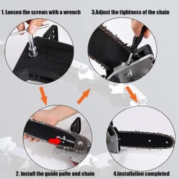 6 Inch Mini Chainsaw Chain Replacement Accessories,5 Pieces Chain Saw Chains for Cordless Electric Portable Mini Chainsaw for Pruning Shears Wood Cutting(5 Pack 37 Drive Links)