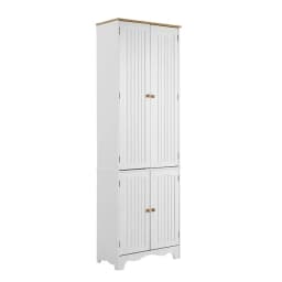 Modern White 4 Door Buffet Sideboard Storage Cabinet for Dining Room Living Room Home Furniture