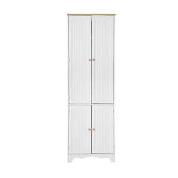 Modern White 4 Door Buffet Sideboard Storage Cabinet for Dining Room Living Room Home Furniture