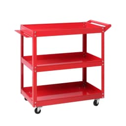 3 Tier Rolling Tool Cart Trolley Workshop Garage Storage Organizer with Wheels and Handle