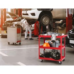 3 Tier Rolling Tool Cart Trolley Workshop Garage Storage Organizer with Wheels and Handle