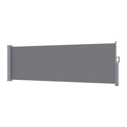 Retractable Side Awning Outdoor Sun Shade Privacy Screen 1x3M Grey