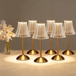 2/4/6/8pcs,Vintage Crystal LED Desk Lamp, USB Charging, Suitable for Bedrooms and Living Rooms, Easily Creating a Warm Atmosphere