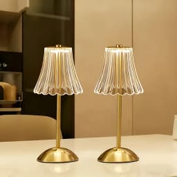 2/4/6/8pcs,Vintage Crystal LED Desk Lamp, USB Charging, Suitable for Bedrooms and Living Rooms, Easily Creating a Warm Atmosphere