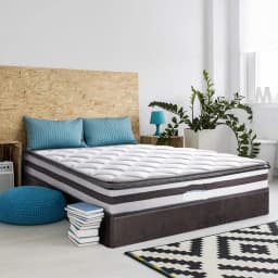 21cm Pillow Top Double Mattress Soft Support Comfortable Sleep Bed Mattress for Home Use
