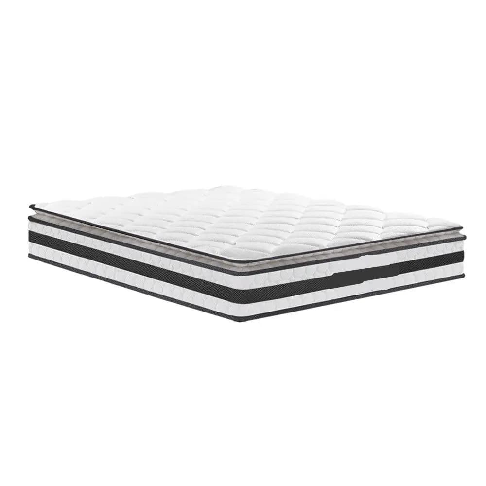21cm Pillow Top Double Mattress Soft Support Comfortable Sleep Bed Mattress for Home Use