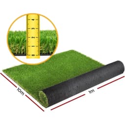 Artificial Grass 20SQM 20mm Synthetic Lawn Turf 1mx10m 4 Color Durable Outdoor Garden Decor