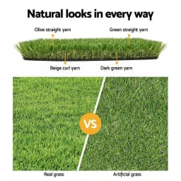 Artificial Grass 20SQM 20mm Synthetic Lawn Turf 1mx10m 4 Color Durable Outdoor Garden Decor