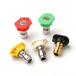 5PCS Stainless Steel Pressure Washer Tips Set Multiple Degrees, Power Washer Nozzle Tips, 1/4 Quick Connect