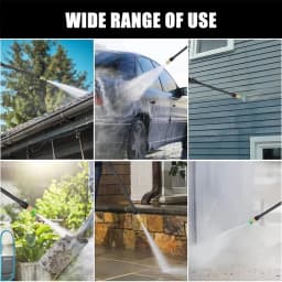 5PCS Stainless Steel Pressure Washer Tips Set Multiple Degrees, Power Washer Nozzle Tips, 1/4 Quick Connect