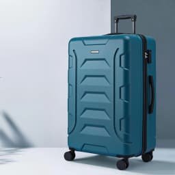 28 Inch Lightweight Hard Shell TSA Approved Teal Travel Suitcase with Spinner Wheels