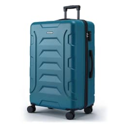 28 Inch Lightweight Hard Shell TSA Approved Teal Travel Suitcase with Spinner Wheels