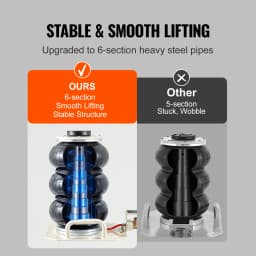 VEVOR Air Jack 3 Ton Triple Bag Air Jack Airbag Jack Fast Lifting Pneumatic Jack with Side Handles for Car Garage Repair