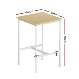 Modern Pine Bar Table Counter Height Kitchen High Dining Desk 60x92cm Pub Style