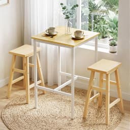 Modern Pine Bar Table Counter Height Kitchen High Dining Desk 60x92cm Pub Style