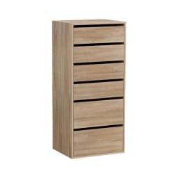 6 Drawer Tallboy Pine Dresser Chest of Drawers Wooden Storage Cabinet Bedroom Furniture