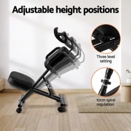 Kneeling Ergonomic Office Chair Home Knee Seat Posture Support Back Stretch Rest Adjustable Comfort Desk Chair