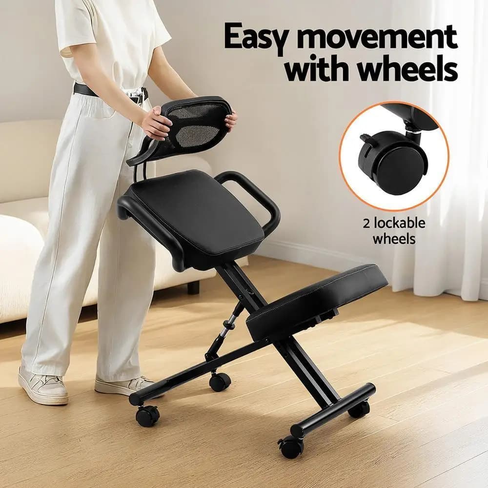 Kneeling Ergonomic Office Chair Home Knee Seat Posture Support Back Stretch Rest Adjustable Comfort Desk Chair